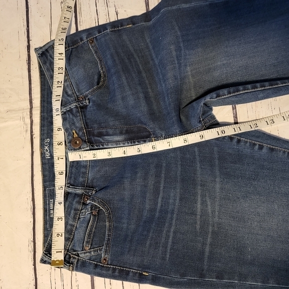 Ricki Revolution Slim Ankle Frayed Hem Jeans Size 6 - Picture 9 of 10